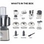 Kenwood Multipro Compact + FDM315SS Robot de cuisine compact, 2,1 l, balance intégrée, couteau en acier inoxydable, 4 disques de