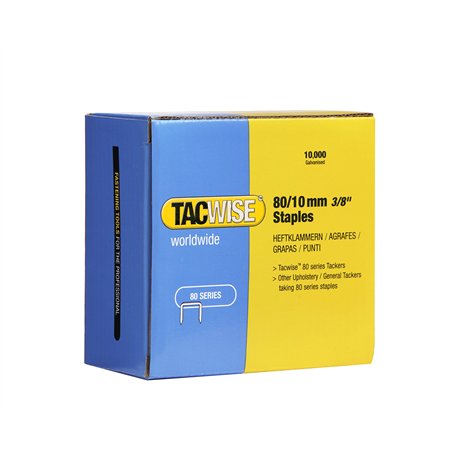 Tacwise 0383 Agrafes Galvanisées pour Tapisserie de Type 80 / 10 mm