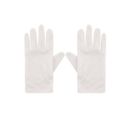 Henbrandt Gants Blancs Enfant I Accessoire pour Deguisement Magicien Souris Plombier Clown