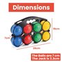 Toyrific Jeu de Boules Classiques en Plastique pour Jeux de Jardin familiaux BGG1535