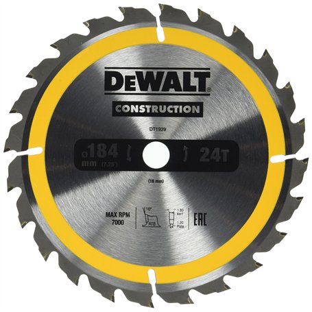 DeWalt DT1939-QZ Lame de scie portative 24WZ