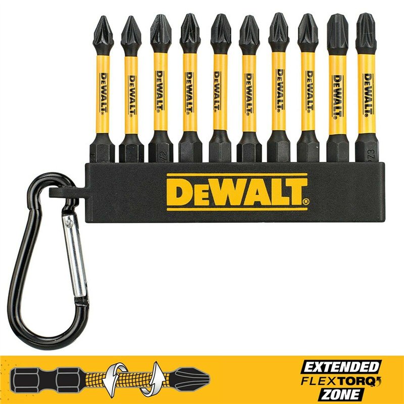DEWALT DT7276 Pozi Bit Porte-clés 10 pièces