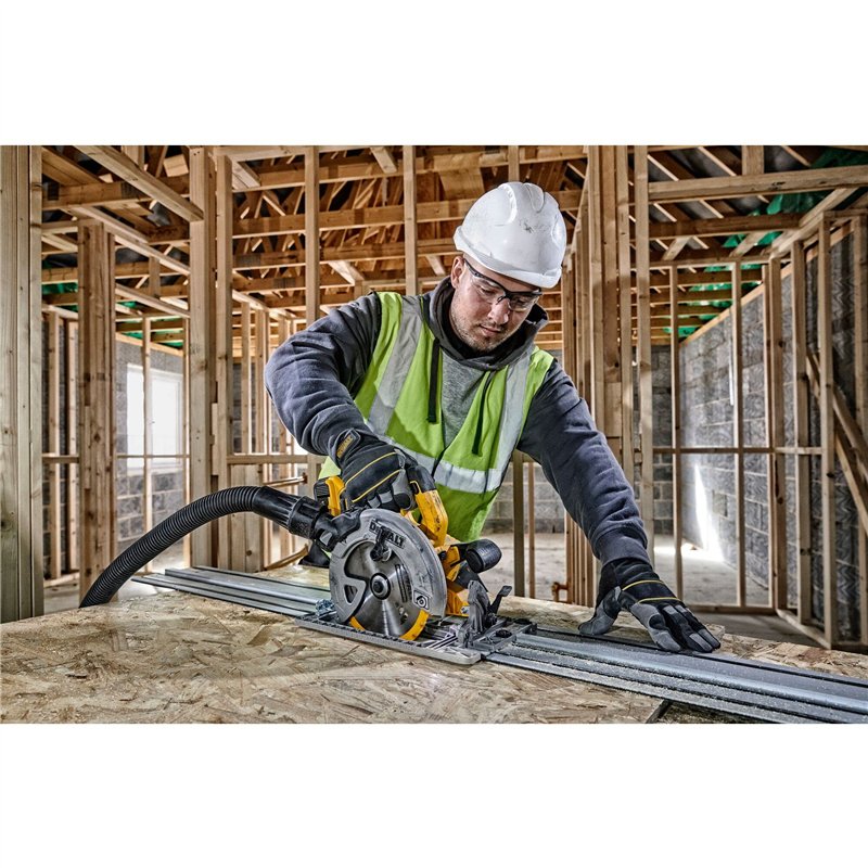 Image secondaire de DEWALT - Scie circulaire sans fil XR 18V - avec dispositif de frein électronique - compatible rail de guidage - DCS572NT-XJ