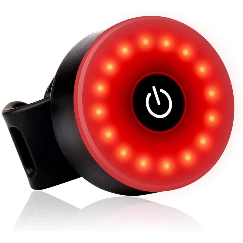 Lampe Vélo LED Clignotante Feu Arrière Lumière Rouge Puissant 5 Modes d’éclairage - Daffodil LEC500 - Batterie Rechargeable USB-