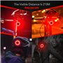 Lampe Vélo LED Clignotante Feu Arrière Lumière Rouge Puissant 5 Modes d’éclairage - Daffodil LEC500 - Batterie Rechargeable USB-