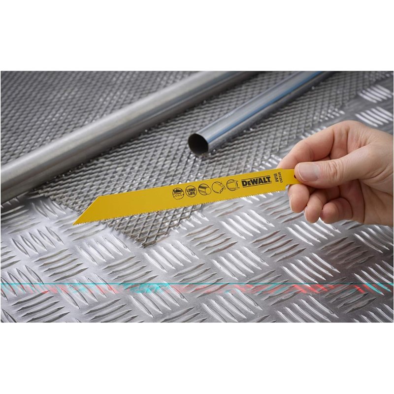 Image secondaire de DeWalt DT2353QZ 203mm Lame de scie alternative Bimétal Coupe rapide Métaux/Plaques métalliques (Import Grande Bretagne) Argent