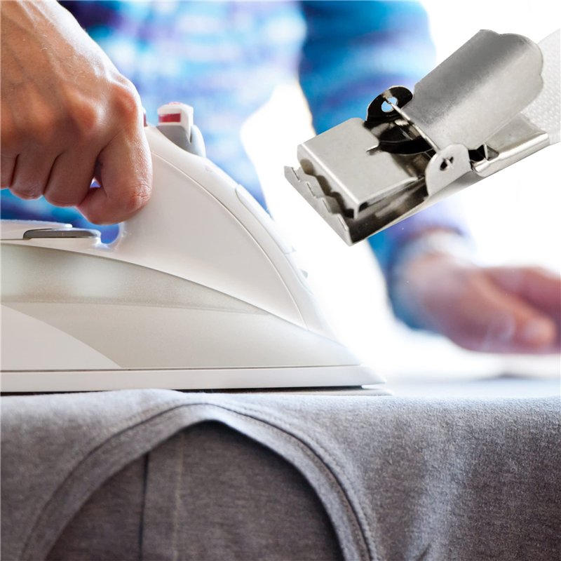 Image secondaire de 4X Clips pour Housse de Planche à Repasser - Attaches élastiques pour Le Linge à la Maison - par TRIXES