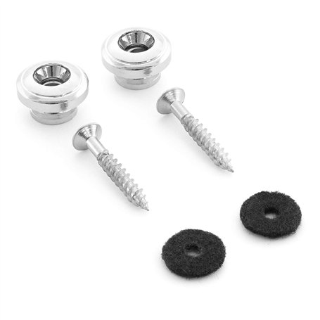 Tiger Lot de 2 boutons de sangle de guitare en métal pour soprano