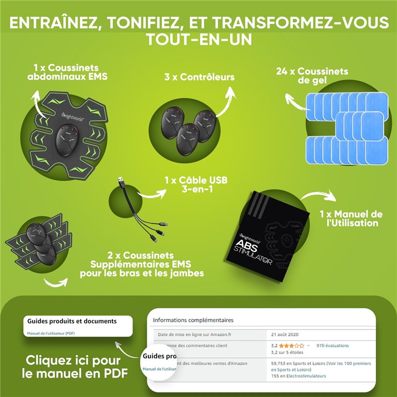 Image secondaire de WeightWorld Ceinture Abdominale Electrostimulation