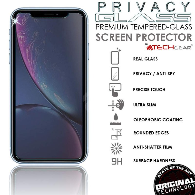 Image secondaire de TECHGEAR Protection Ecran Anti Espion - Protecteur d'Écran Verre de Confidentialité en Verre Trempé Compatible pour iPhone 11, i