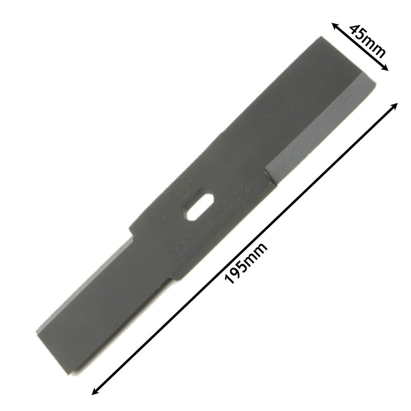 Image secondaire de SPARES2GO Lame métallique broyeur de jardin compatible avec Bosch AXT 180 200 2000 Rapid 2200 (19,5 cm)
