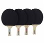 Cornilleau Set de 4 Raquettes de Ping-Pong et 4 Balles pour Table de Ping Pong - Vitesse Modérée, Rotation Standard, Précision e