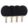 Cornilleau Set de 4 Raquettes de Ping-Pong et 4 Balles pour Table de Ping Pong - Vitesse Modérée, Rotation Standard, Précision e