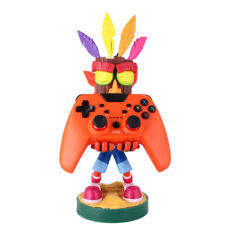 Image secondaire de Cable Guys - Crash Bandicoot Aku Aku Gaming Accessories Holder & Phone Holder for Most Controller (Xbox, Play Station, Nintendo)