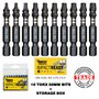 10 x SabreCut SCTKA10 50 mm T10 T15 T20 T27 T30 T40 Jeu d'embouts de tournevis à percussion Torx à une extrémité 10 15 20 27 30