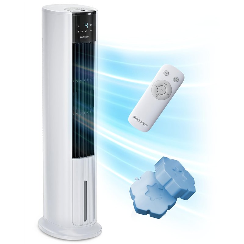 Pro Breeze OmniAir Rafraichisseur d’Air 7L 3en1, 7 Vitesses, 3 Modes, Oscillant, Minuterie 10h, Climatiseur Mobile Sans Évacuation