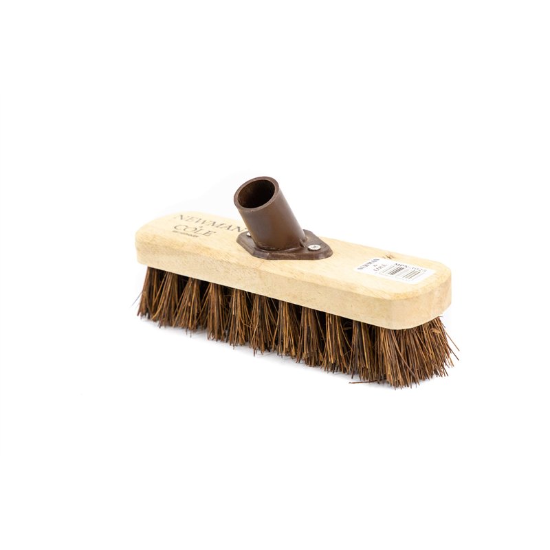 Image secondaire de Newman and Cole Tête de brosse à récurer pour sol - poils durs pour l'extérieur et terrasse - Compatible avec une longue poignée