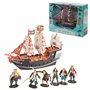 THE TWIDDLERS Jouet Bateau Pirate avec Figurines Pirate pour Enfants - Cadeau Anniversaire & de Noël pour Garçons