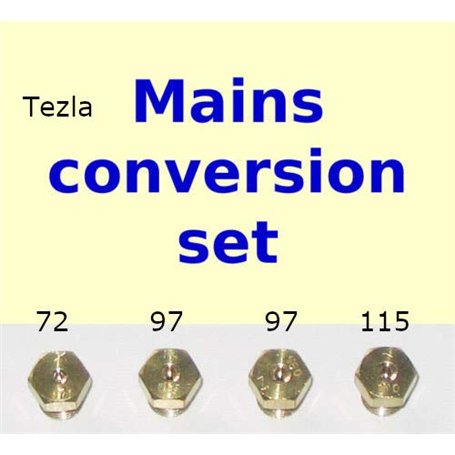 Ensemble de jet de gaz naturel – Kit de conversion de buse d'injecteur de plaque de cuisson à 4 brûleurs – GPL vers gaz naturel