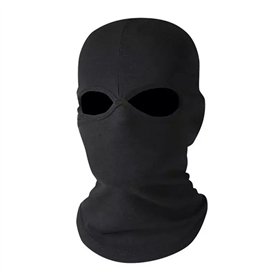Cagoule noire 2 trous style SAS armée chapeau de ski paintball polyester cagoule ski moto vélo masque facial multi-usage doublur Cagoule noire 2 trous style SAS armée chapeau de ski paintball polyester cagoule ski moto vélo masque facial multi-usage doublur