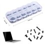 Chstarina 240Pcs M2 M2.5 M3 Kit de Vis pour Ordinateur Portable Kit de Vis de Réparation D'ordinateur pour IBM HP Dell Lenovo Sa