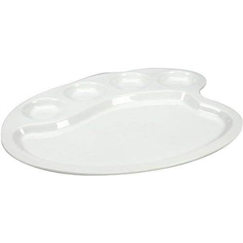Image secondaire de COSY & TRENDY HP1372 Assiette à fondue Porcelaine, 23,8X28,3 cm, White
