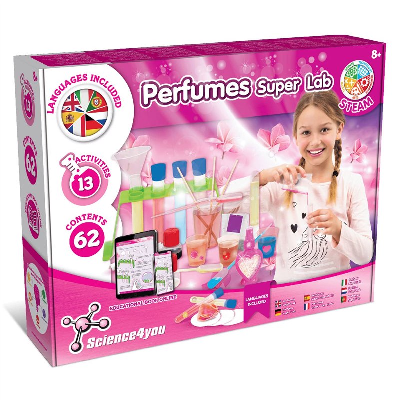 Science4you Super Laboratoire de Parfum pour Enfants +8 Ans - Jeux pour Fabriquer des Parfums, Kits Éducatifs de Sciences, Jeu a