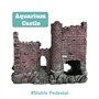 SLOCME Décoration en résine pour aquarium - Cachette pour poissons en forme de château - Détails réalistes - Accessoire d'aquari