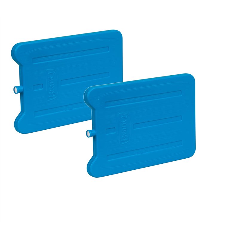 BranQ Home essential 5901098050005 Lot de 2 tapis de refroidissement 185 ml pour réfrigérateur touristique pour déjeuner, sac is