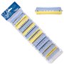 PONIK'S PROFESSIONAL Lot de 12 bigoudis pour permanente - Bigoudis pour permanente - 22 mm - Petits bigoudis avec languettes en