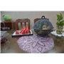 QWXOSR Corbeille Fruit Panier a Fruits - Corbeille a Fruit Avec Couvercle- Corbeille a Fruit Panier a Fruit noir (Gris 1 set)