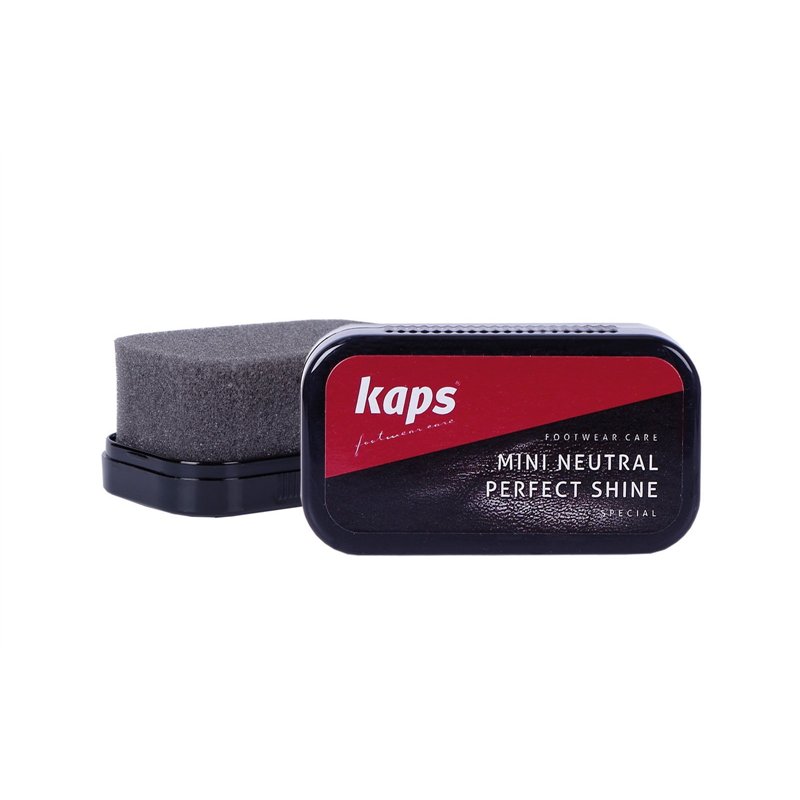 Kaps Mini Perfect Shine, Éponge de Cirage de Voyage pour Chaussures en Cuir, pour Toutes Les Couleurs, Nettoyage et Brillance