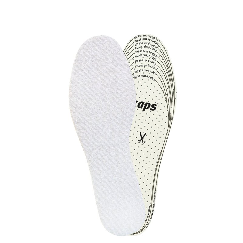 Kaps Frotte Semelles Intérieures pour Chaussures d'Été Homme et Femme, Tissu Éponge Anti-Transpiration, Taille Ajustable à Décou