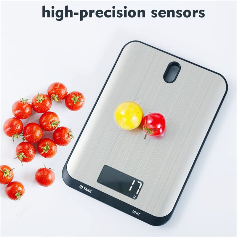 Image secondaire de QL Balance de Cuisine Électronique Précision10kg/1g,Balance Numérique Professionnelle en Acier Inoxydable,Balance Alimentaire av