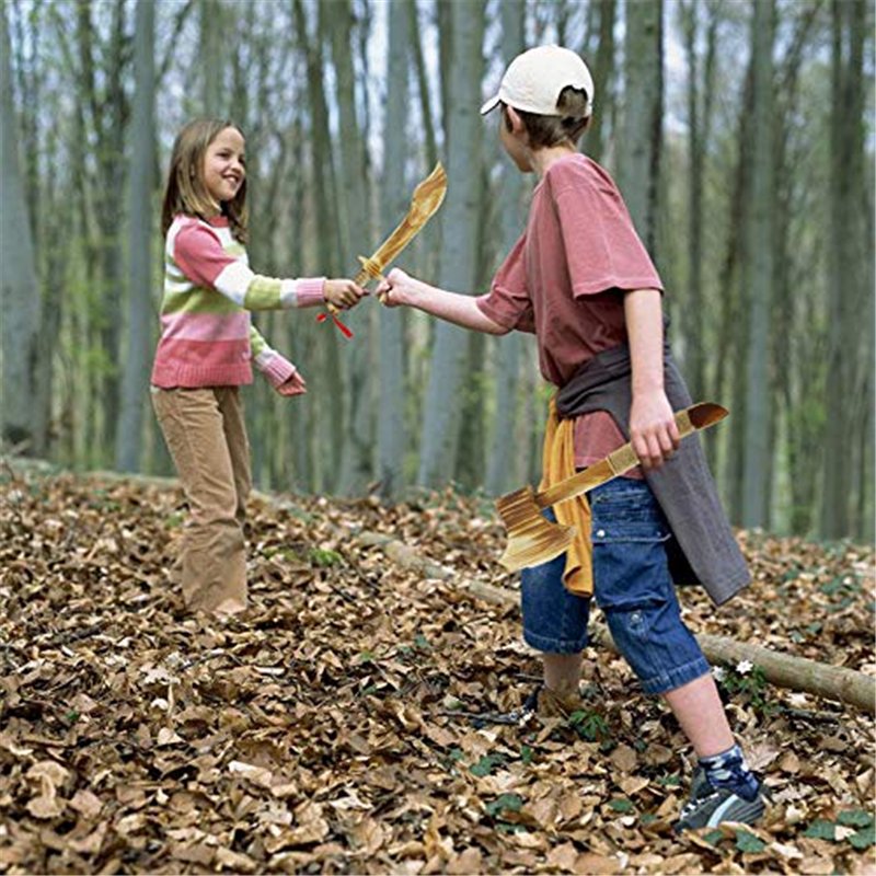 Image secondaire de Zhou-long Hache en bois pour enfants - Jouet fait à la main - Jeu d'extérieur en corde de chanvre - Avec tradition chinoise