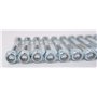 Lot de 12 vis de cisaillement pour tondeuses à gazon M 8 x 50 mm Catégorie 8.8