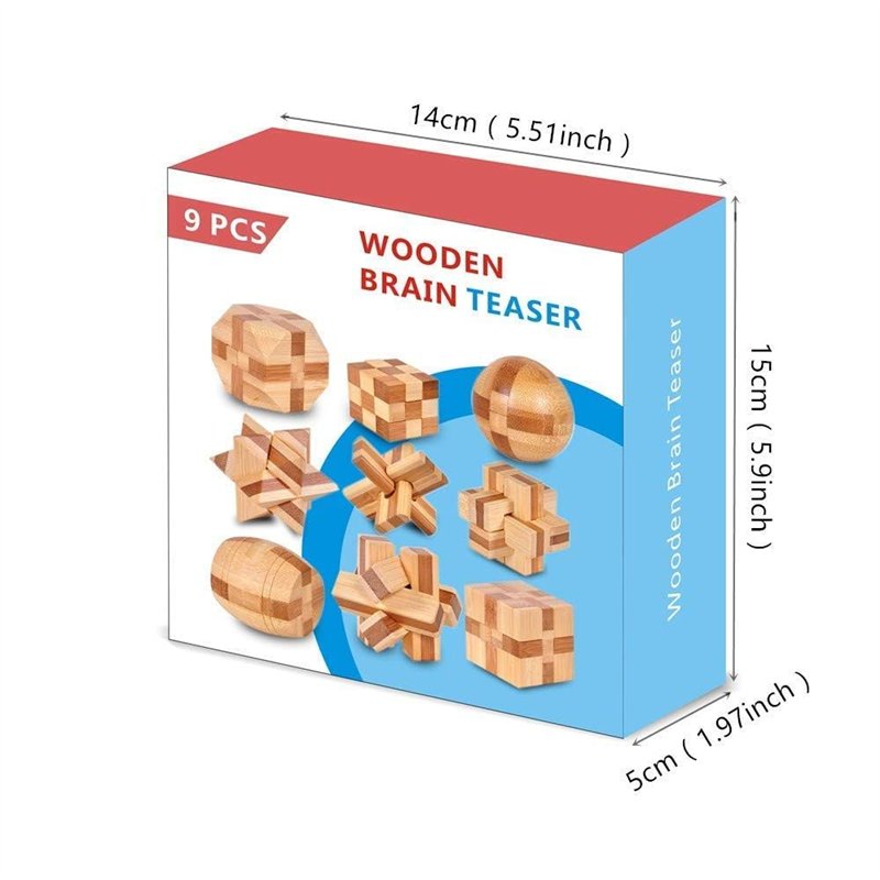 Image secondaire de Chonor 9 Pièces 3D Puzzle Casse Tete en Bois