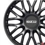 Sparco Enjoliveurs Roma - 15-Pouces - Gris/Noir - Set de 4 pièces