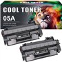 Cool Toner Lot de 2 Cartouches de Toner de Rechange pour HP 05A CE505A 05X CE505X Laserjet P2030 P2035 P2035N P2050 P2055 P2055D