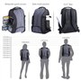 Beschoi Sac pour Appareil Photo, Sac à Dos Photo Grande Capacité Imperméable avec Housse Etanche Inclus pour DSLR Caméra Canon N