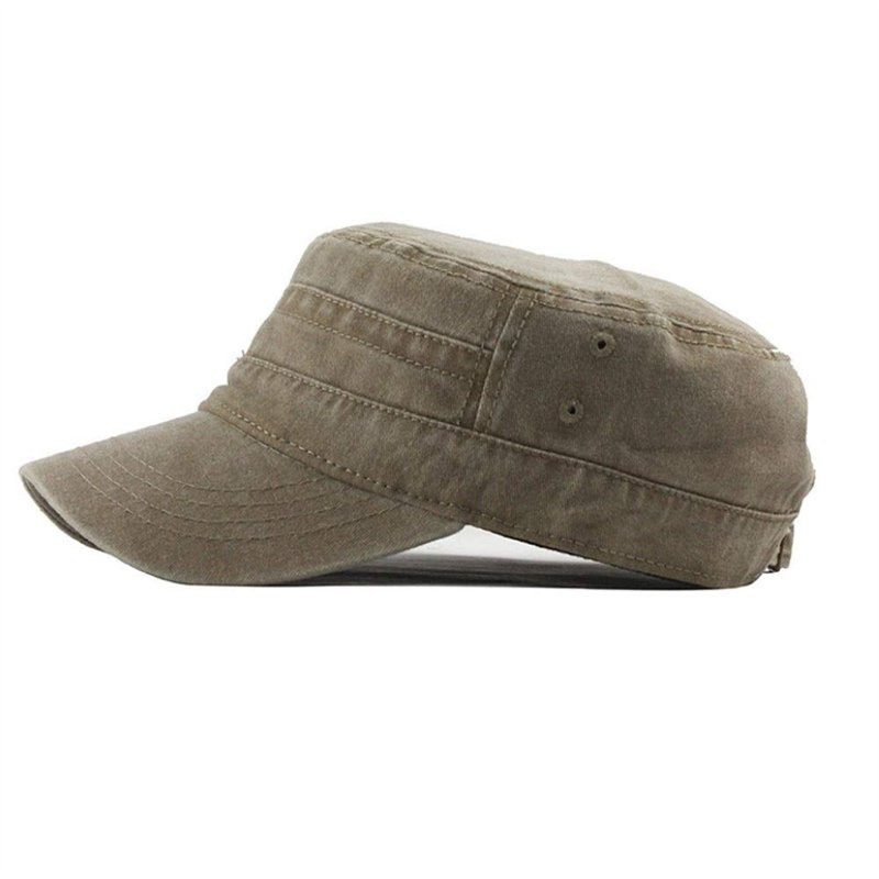 UAOOK Classique Premium Casquette Armée Style Militaire Armée Chapeau Hommes Bas Profil Été 100% Coton Réglable Fiddler Chapeau 