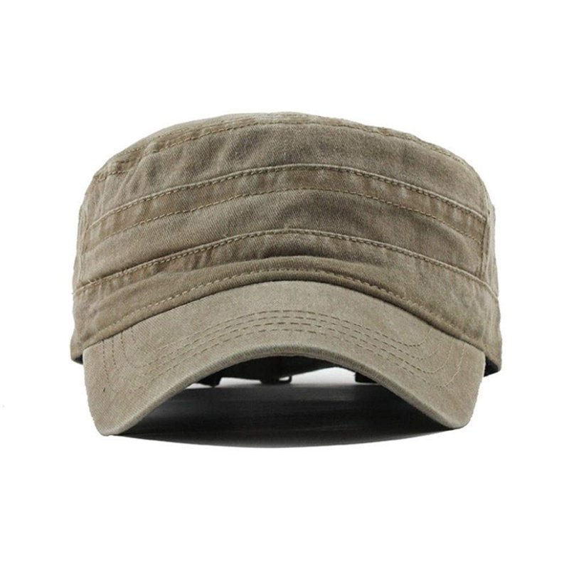 Image secondaire de UAOOK Classique Premium Casquette Armée Style Militaire Armée Chapeau Hommes Bas Profil Été 100% Coton Réglable Fiddler Chapeau 