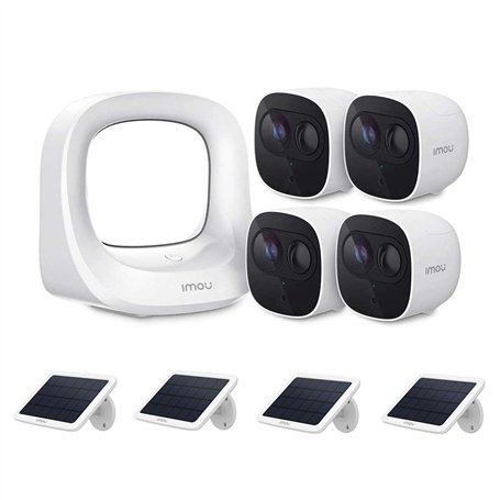 Imou Cell Pro Système de sécurité (1 Station de Base + 4 caméras + 4 Panneaux solaires)