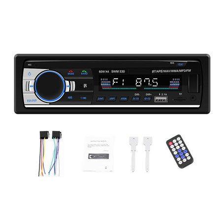 BOOMBOOST Autoradio Bluetooth Lecteur MP3 Carte De Voiture Machine Support De Génération Radio Disque AUX U Carte SD WMA WAV MP-