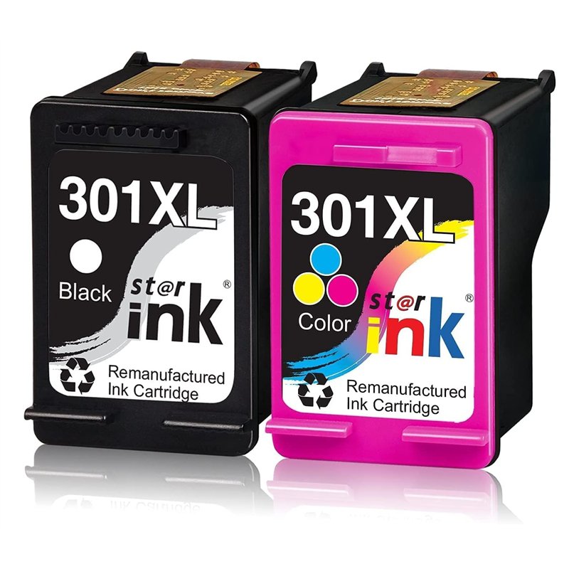 starink 301XL pour Cartouches HP 301 HP 301 XL Compatible avec DeskJet 2540 1010 1510 2050 2544 2510 1050A 1000 OfficeJet 2620 4