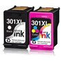 starink 301XL pour Cartouches HP 301 HP 301 XL Compatible avec DeskJet 2540 1010 1510 2050 2544 2510 1050A 1000 OfficeJet 2620 4