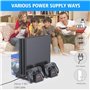 OIVO Support PS4 avec Ventilateur de Refroidissement PS4 pour Playstation 4/PS4 Slim/PS4 Pro, PS4 Pro Support Vertical avec Stat