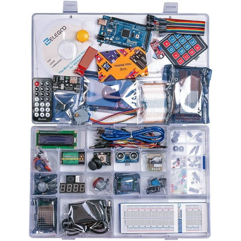 Image secondaire de ELEGOOE Mega R3 Kit de Démarrage Ultime Le Plus Complet avec Manuel d'Utilisation Français pour Débutants et Professionnels DIY 