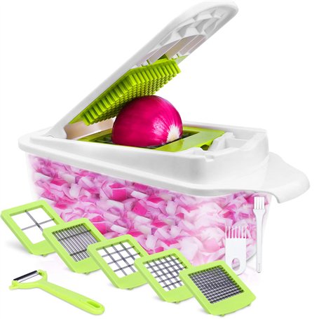 Coupe Legumes Multifonctions 12pcs Coupe Legumes Manuel Mandoline Multifonctions des Decoupe Legumes Cube Coupe de Oignons Rapid