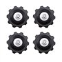 Create idea 4pcs 10T Kit de Roues Jockey Poulie de Mécanisme Vélo pour Dérailleur 5/6/7/8 Vitesses Écrou Rondelles Raccords